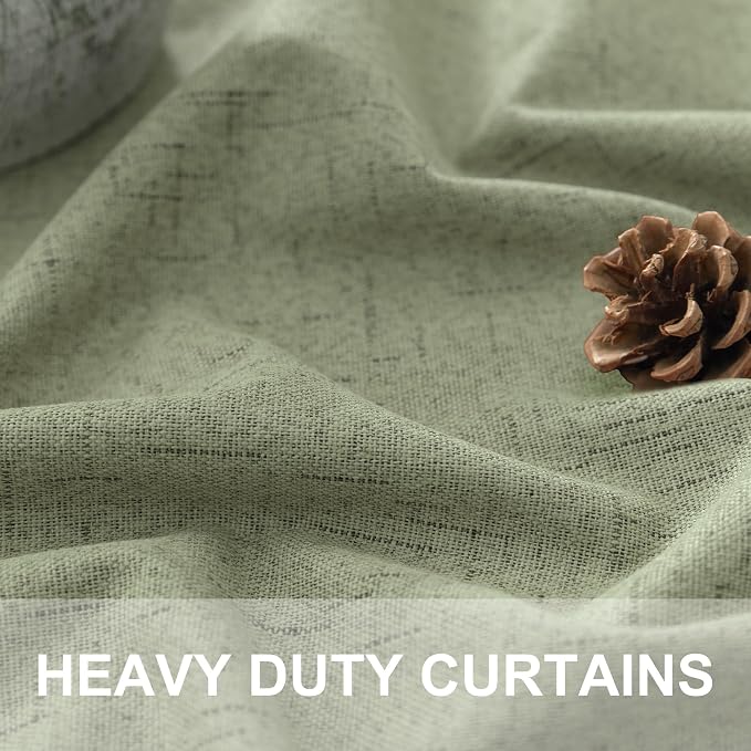 Sage Green Boho Blackout Curtains - Image 3