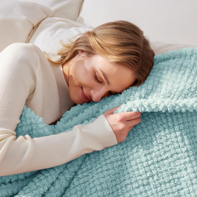 Whale Flotilla King Size Fuzzy Fleece Blanket - Image 3