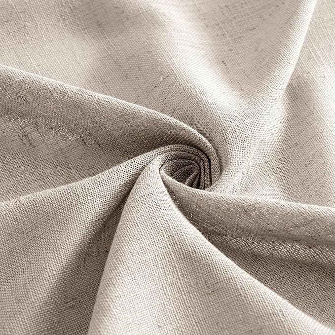MIULEE Natural Linen Curtains 52x72 Inch Length - Image 8