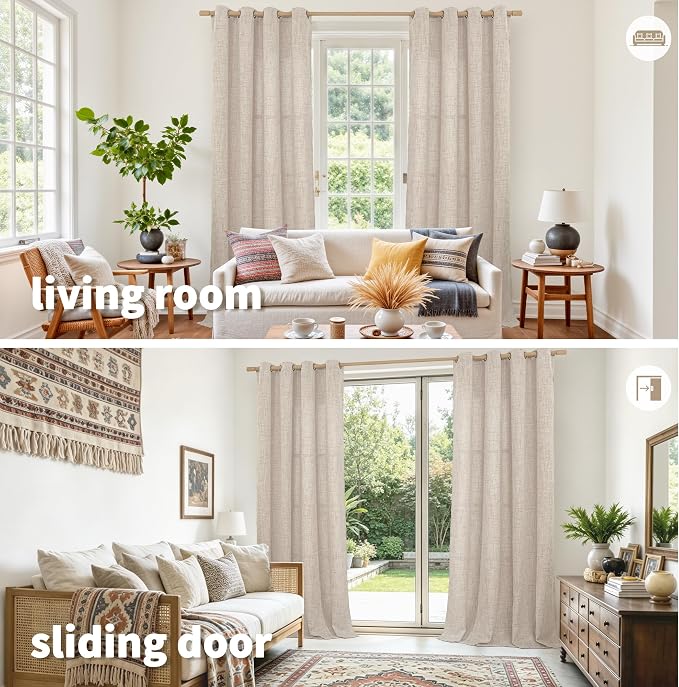 YoungsTex Extre Long Linen Curtains - Image 2