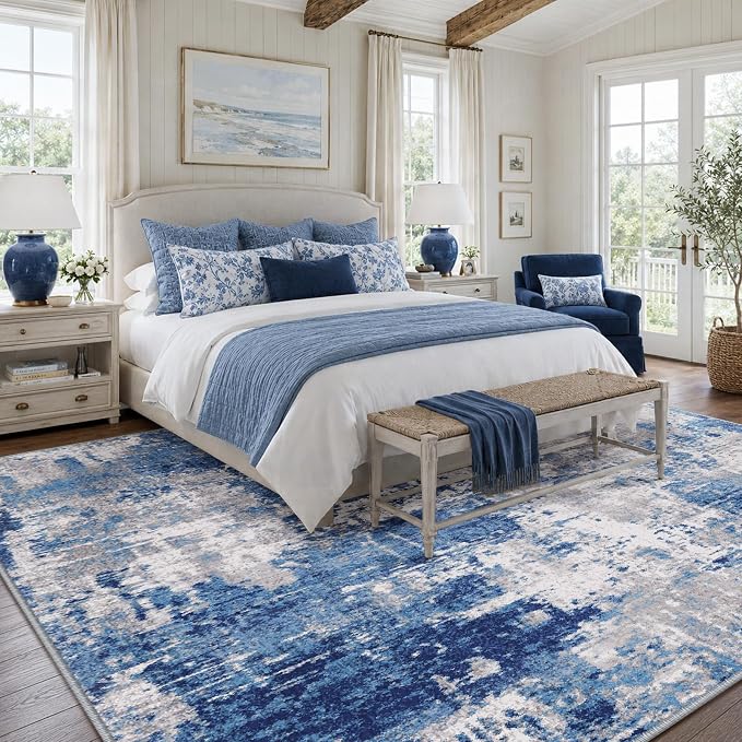RELEANY Washable 9'x12' Abstract Area Rug - Image 2