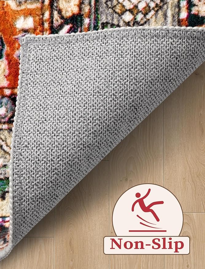 SERISSA 2'6"x16' Washable Non Slip Boho Runner Rug - Image 4