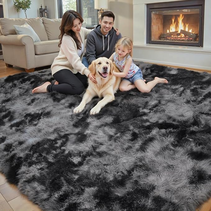 Rugs for Living Room 5x8, Alfombras para Salas Shag Large Plush Soft Area Rug - Image 7