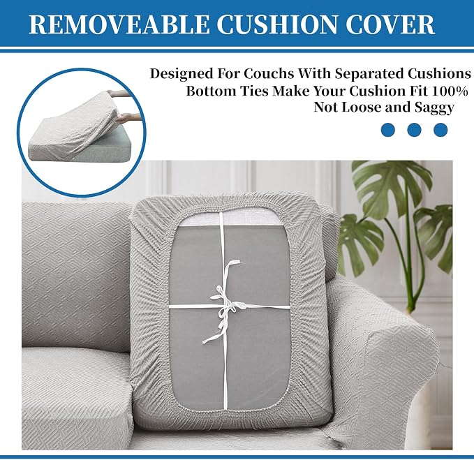 XINEAGE 2026 New 4 Pieces Extra Large Couch Covers - Image 5