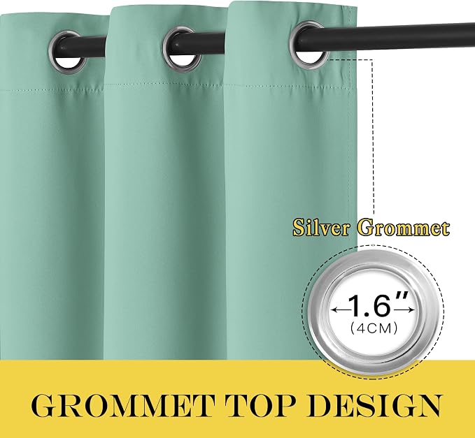 NICETOWN Room Darkening Short Curtain 54 inches Long - Image 5