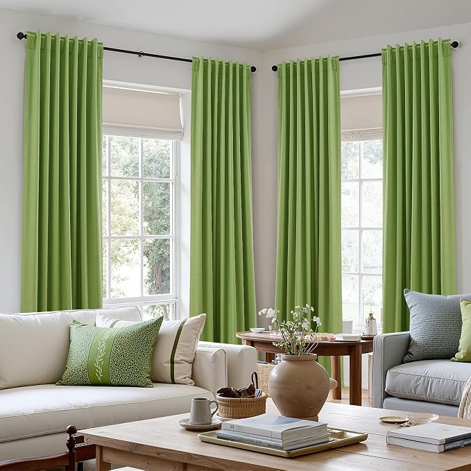 100% Blackout Curtains 120 Inch Length 2 Panels Set - Image 10