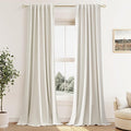 Guken Cream 100% Blackout Curtains 105 Inch Length 2 Panels Set by Guken
