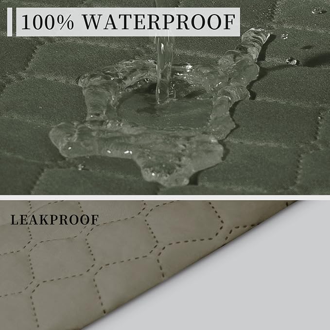 ISSUNTEX Double Protection 100% Waterproof Loveseat Sofa Covers - Image 3