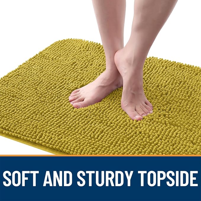 OLANLY Dog Door Mat for Muddy Paws 24x16, Super Absorbent Chenille Mud Mat | - Image 4