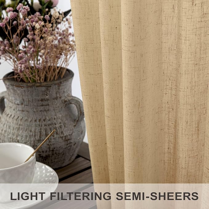 Light Brown Tan Curtains 72 Inch Length - Image 4