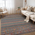 Nakagishi 7X9 Area Rugs Living Room: Washable Large Vintage Rug Neutral by NakagishiAreaRug