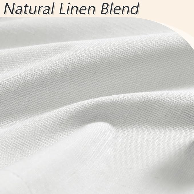 100% Blackout Extra Wide 100 Inch Linen Ceiling Curtains 96 Inches Long 8FT - Image 4