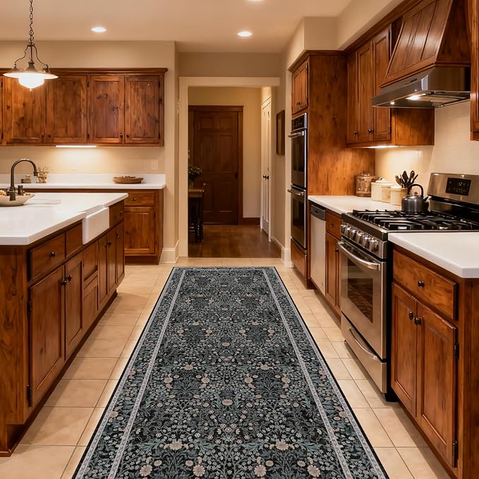 Washable 2'6" x 10' Runners for Hallways, Non Slip Long Floor Runner for Kitchen by Unknown