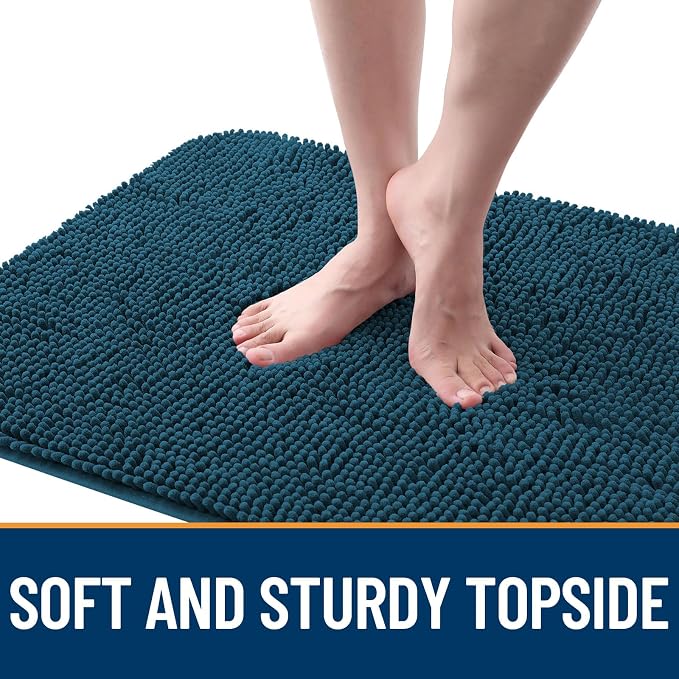 OLANLY Dog Door Mat for Muddy Paws 48x30, Super Absorbent Chenille Mud Mat | - Image 4