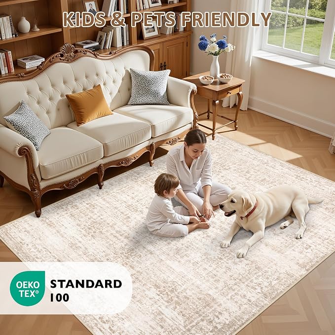 8x10 Area Rugs Living Room: Washable Rug - Image 9