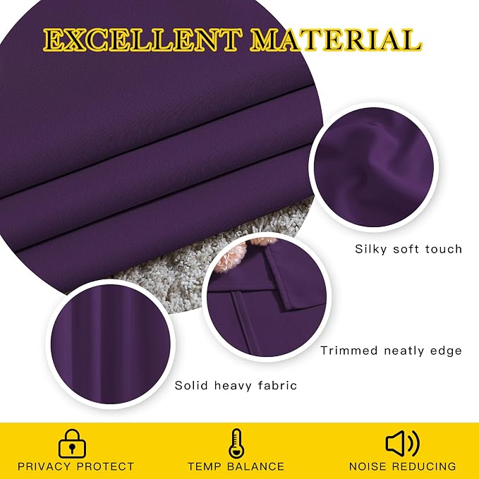 NICETOWN Bedroom Blackout Curtains & Drapes - Image 4