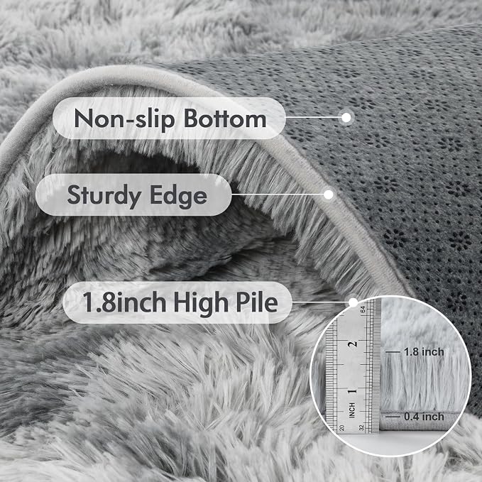 10x14 Ft Extra Large Shag Rugs for Living Room, Ultra Soft Fluffy Furry Area - Image 5