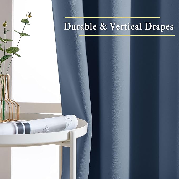 NICETOWN Room Darkening Curtains 108 inch Length - Image 5