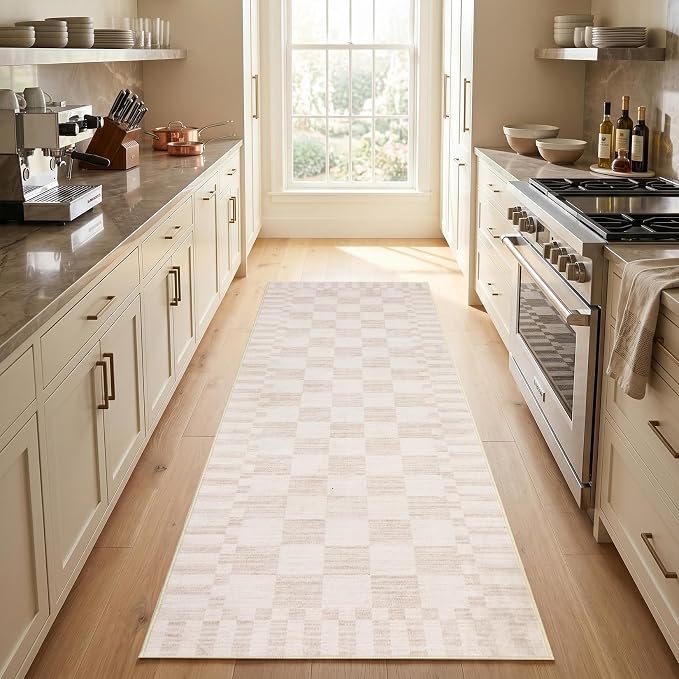 GarveeHome Checkered Washable 2x3 Rug Small Area Rugs Non-Slip - Image 4
