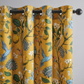 Topfinel 100 Inches Long Mustard Yellow Luxury Curtains by Topfinel