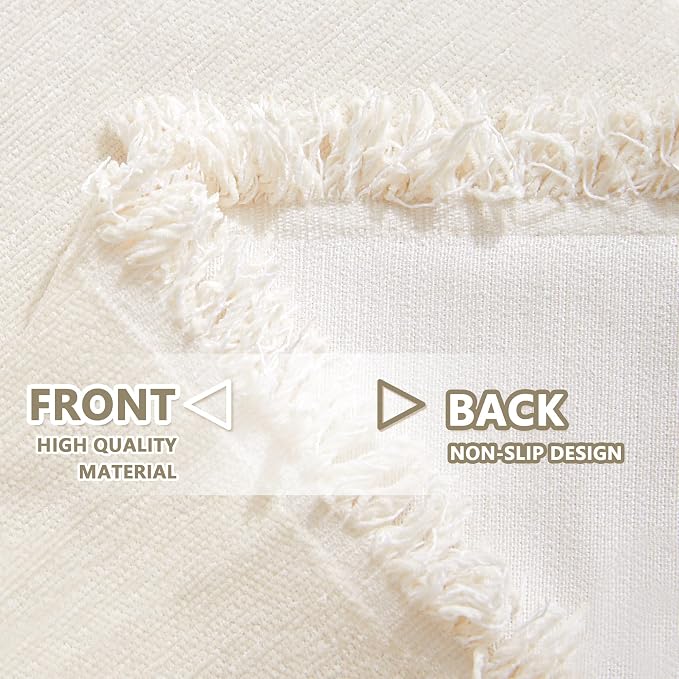 MYSKY HOME Beige Couch Covers Boho Style Chenille - Image 5
