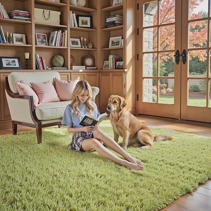 8x10 Area Rugs for Bedroom Living Room, Large Area Rug Shag Carpet Soft Plush - Image 4