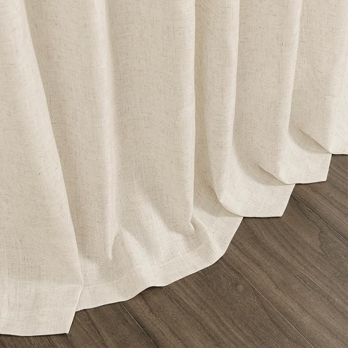 Birch Beige Linen Curtains 80 Inch Length - Image 9
