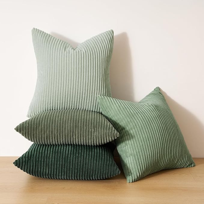 Topfinel Light Green Decorative Throw Pillow Covers Green Series, Winter Fluffy - Image 3