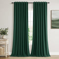 Guken Dark Green 100% Blackout Curtains 96 Inch Length 2 Panels Set by Guken