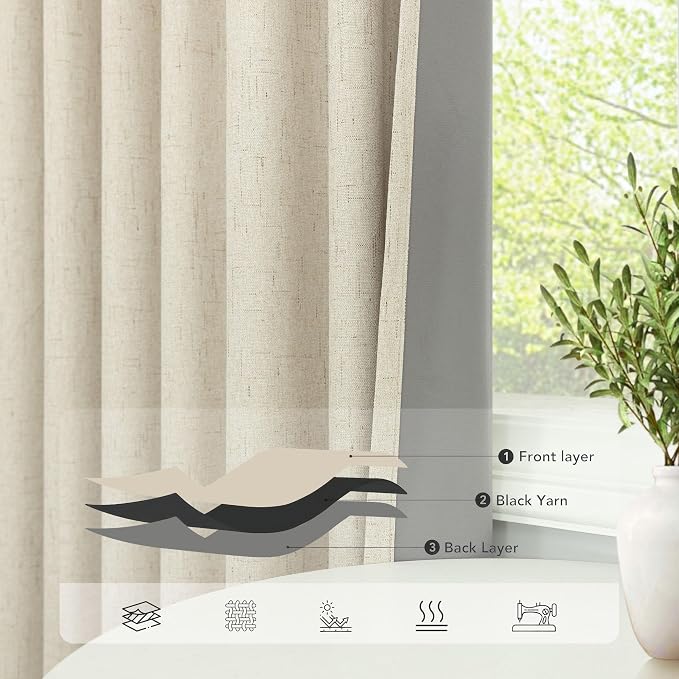 Extra Long Blackout Curtains for 10 Feet High Ceiling Living Room Large Window - Image 5