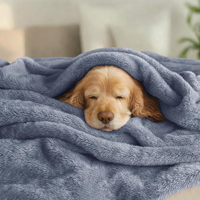 Exclusivo Mezcla Plush Fuzzy Fleece Bed Blanket King Size, Super Soft, Fluffy - Image 3