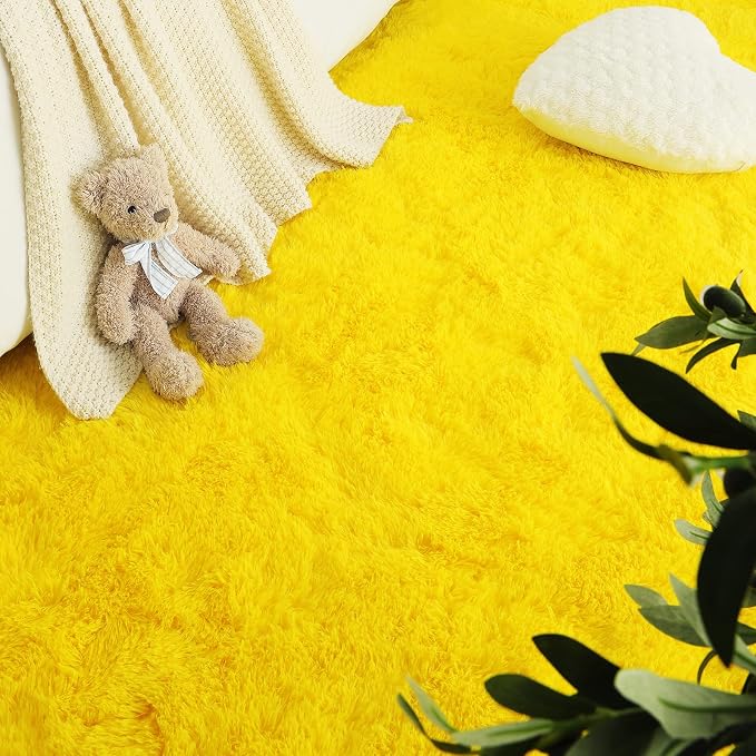 LOCHAS 2x3 Area Rugs Fluffy Living Room Carpets - Image 5