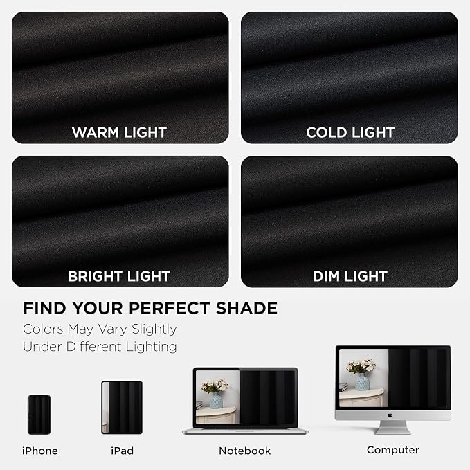 Joydeco Blackout Curtains 63 Inch Length 2 Panels Set, Thermal Insulated Long - Image 6