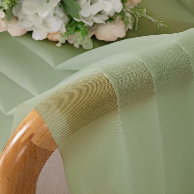OWENIE Sheer Curtains 78 inches Long 2 Panels Set - Image 9