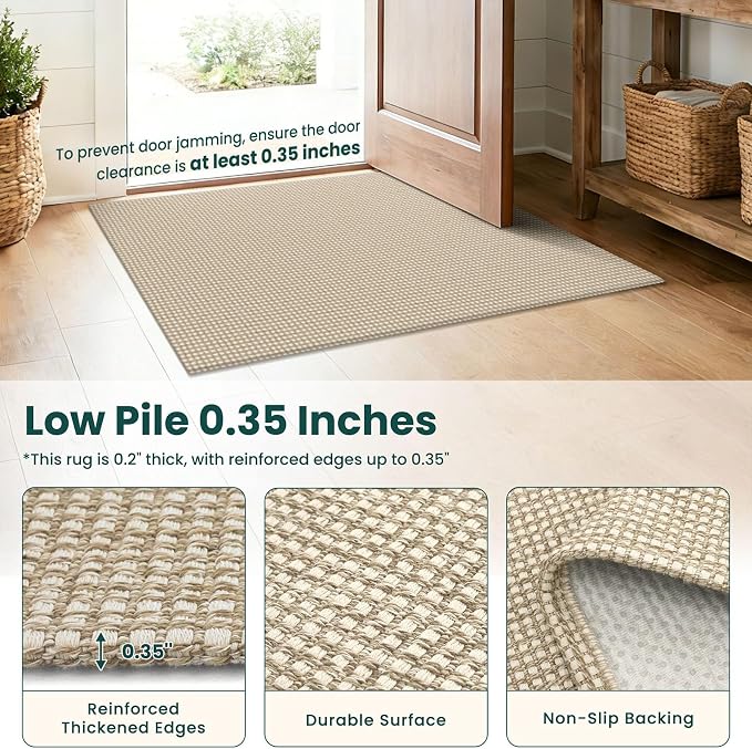 KOZYFLY Runners for Hallways 2x8 ft Washable Kitchen Runner Non Slip Rubber - Image 4
