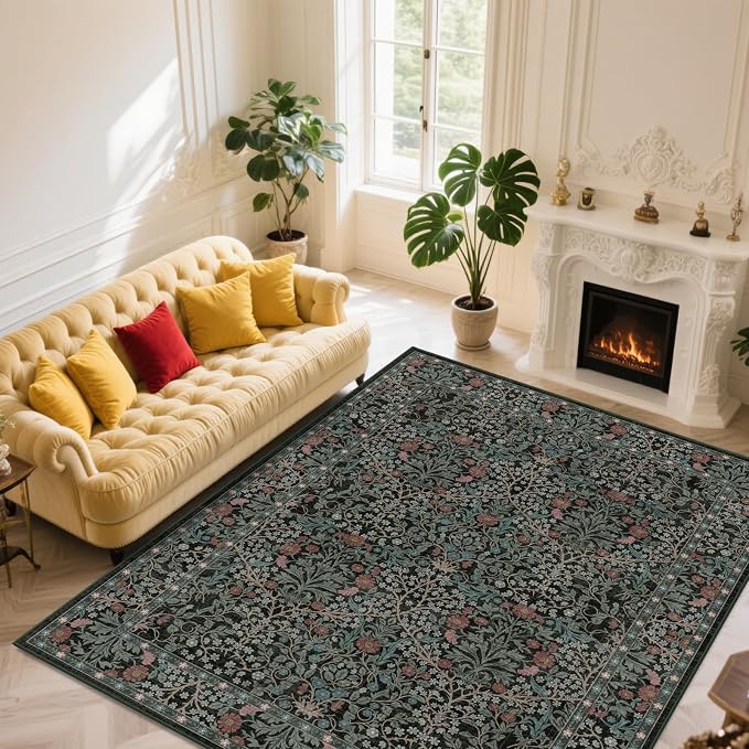 Area Rug for Living Room, 10x12 Large Washable Rugs for Dining Room, Non Slip - Image 4