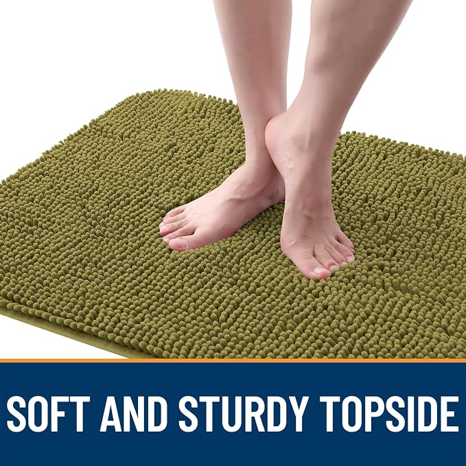 OLANLY Dog Door Mat for Muddy Paws 24x16, Super Absorbent Chenille Mud Mat | - Image 4