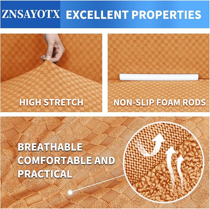 ZNSAYOTX 1 Piece Jacquard Couch Covers - Image 4