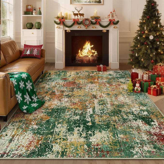 RELEANY Washable 6'x9' Abstract Area Rug - Image 8