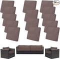 Outdoor Cushion Covers Set, Replacement by SUKAIKEQA