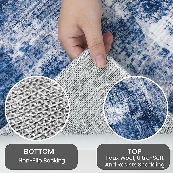 IOHOUZE Small Abstract Area Rug 2x3 Ft Entryway Rugs Washable Door Mat Indoor - Image 4