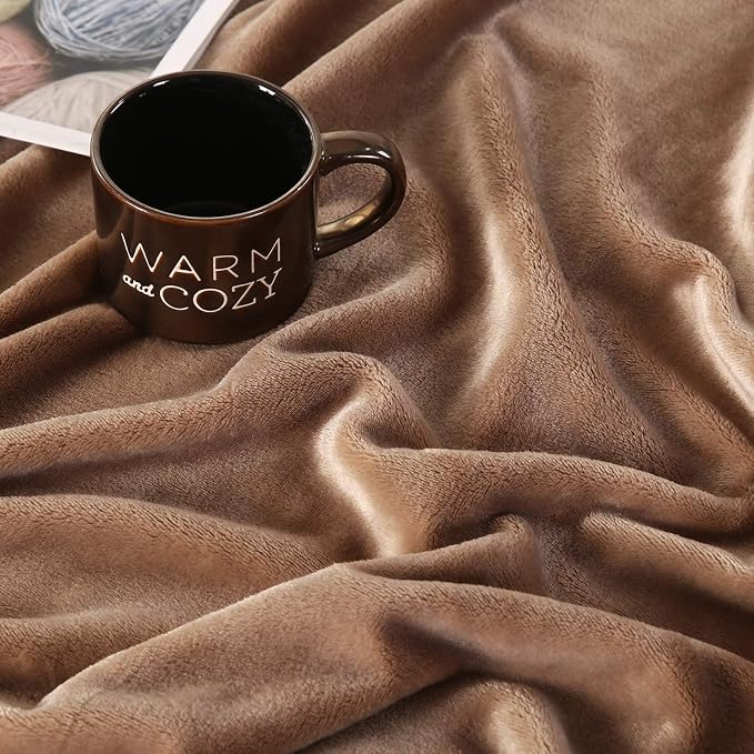 TASTHROW Large Flannel Fleece Throw Blanket, 50×70 Inch - Image 3