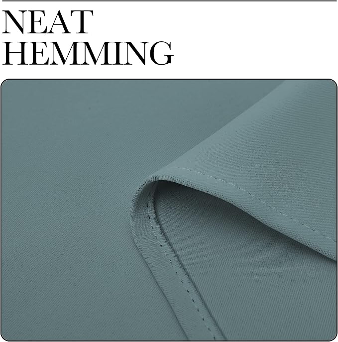 NICETOWN Greyish Blue Blackout Curtains Panels - Image 6