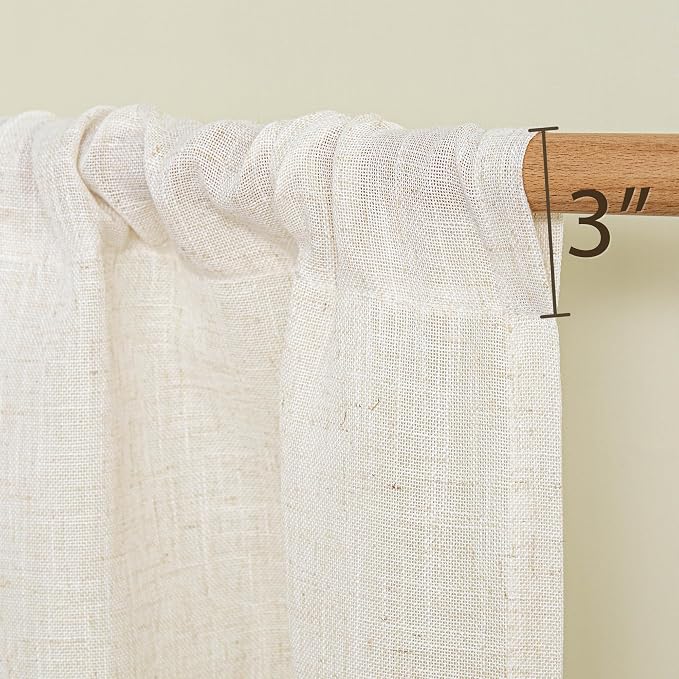 MYSKY HOME Linen French Door Curtains - Image 3