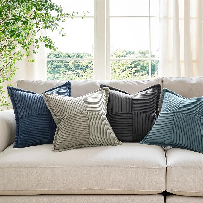 MIULEE Decorative Euro Sham Throw Pillow Covers - Image 7