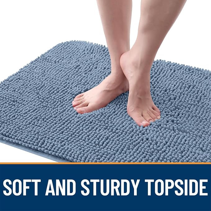 OLANLY Dog Door Mat for Muddy Paws 36x24, Super Absorbent Chenille Mud Mat | - Image 4