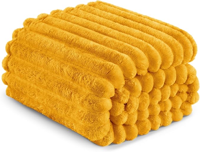 Exclusivo Mezcla Striped King Size Fleece Blanket - Image 6