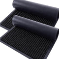 OLANLY 2-Pack Front Door Mats 47x32, Waterproof Heavy-Duty Doormats | Black by OLANLY