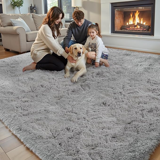 Rugs for Living Room 6x9, Alfombras para Salas Shag Large Plush Soft Area Rug - Image 3