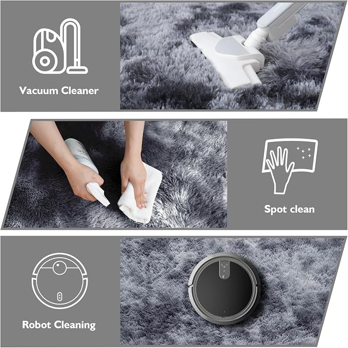 2x3 Fluffy Area Rugs for Bedroom Living Room, Small Soft Shag Fuzzy Rug - Image 3